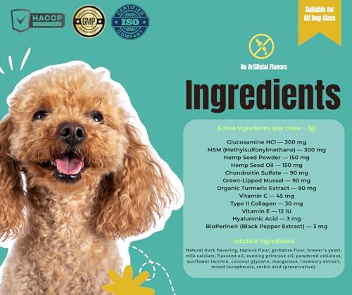 Hip & Joint Advanced Mobility Soft Chews for Dogs – Duck Flavor, 90 Soft Chews – Supports Everyday Mobility, Joint Comfort & Active Lifestyle for All Dog Sizes