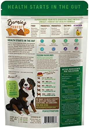Bernie's Perfect Poop 4-in-1 Digestion Supplement, 2 Flavor Bundle, 12.8 oz