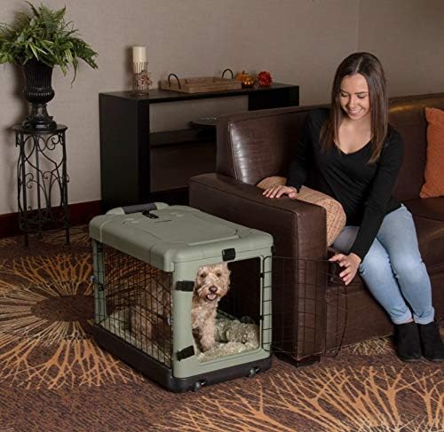 Pet Gear The Other Door 4 Door Steel Crate for Dogs/Cats, 27", Willow
