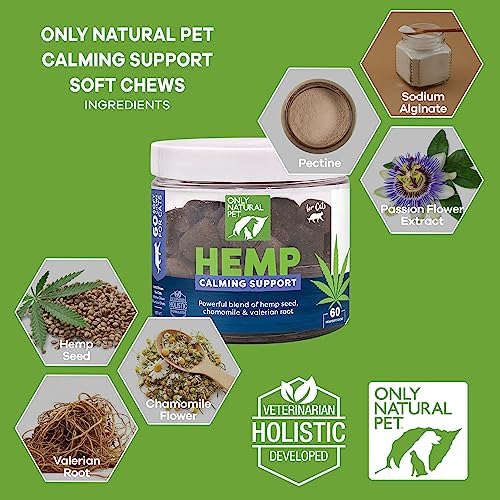 Only Natural Pet Calming Hemp Soft Chews, 60-Pack, 60 Count
