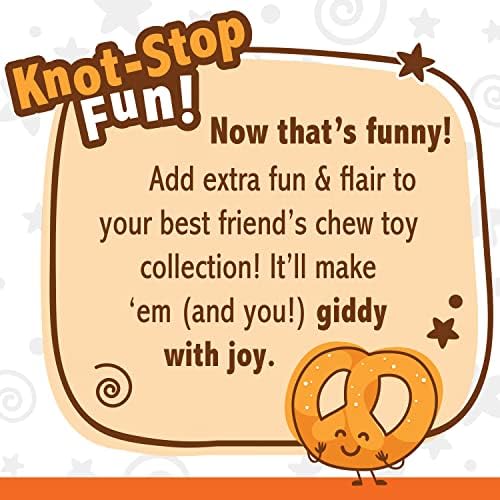 Nylabone Power Chew Pretzel Dog Chew Toy, X-Large | Bacon & peanut butter flavor, durable, long lasting, discourages destructive chewing, flavor throughout, for dogs 50+ lbs