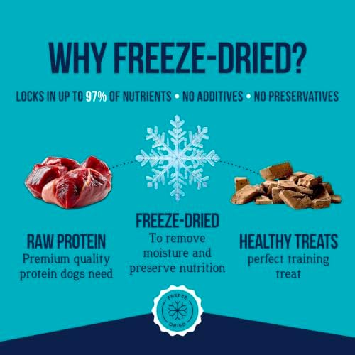 Stewart Freeze Dried Dog Treats, 100% Venison Liver, 3 oz Pouch