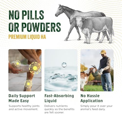 LubriSyn HA Hip & Joint Supplement Plus MSM for Dogs & Cats, 64 oz