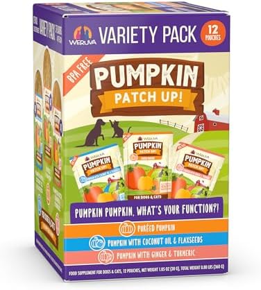 Weruva Pumpkin Patch Up! Pumpkin Pumpkin, What's Your Function Variety Pack for Dogs & Cats, 1.05oz Pouch (Pack of 12)