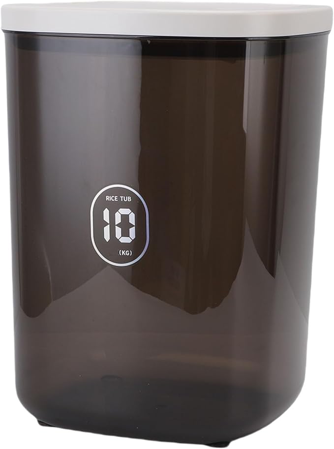 Sorandy Vacuum Sealed Pet Food Storage Bin, 10L Large Capacity Airtight Dog Cat Food Container, Built In Spoon Design with Waterproofing, Ideal for Petfood Freshing