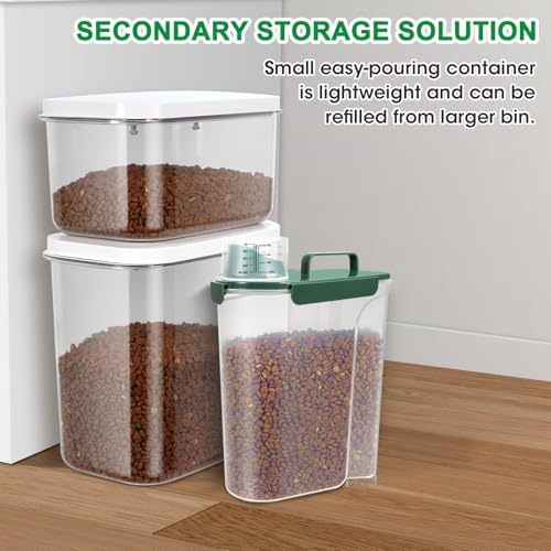 TBMax 10 Lbs Cat Dog Food Storage Container, 10 Lbs, Green