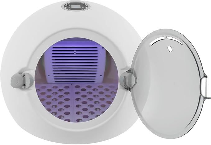 Cat Dryer, 360° Efficient Automatic Quiet Pet Grooming Dryer Box with Temperature Control, Small Dogs and Cats Hair Blower Hands-Free Pet Drying Machine