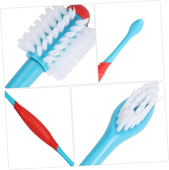 FRCOLOR 8pcs Double-Head Dog Toothbrush Pet Hair Cleaner Brush Soft-bristles Puppy Toothbrush