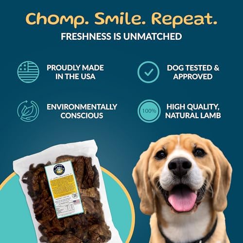 TREATOPIA Lamb Lung Filet Dog Treats, 2 LB Bag, All-Natural, High Protein