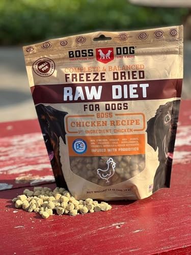 Boss Dog Freeze Dried Raw Diet (Dogs),Chicken Recipe, 12 oz Bag
