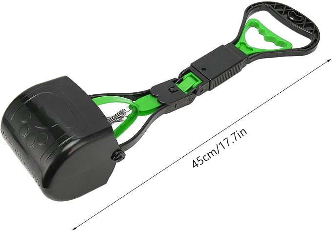 Pet Pooper Scooper, Multipurpose Long Handle High Strength Durable Folding Portable Dog Poop Scooper, Waste Pick Up Shovel Portable Pet Poop Picker for Medium Small Dogs for Outdoor(Green)