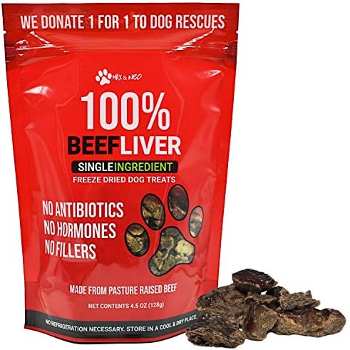 Max and Neo Freeze-Dried Beef Liver Dog Treats - Single Ingredient