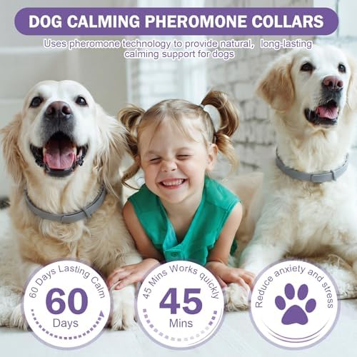8 Pcs Calming Collar for Dogs with Natural Pheromone, 8-Pack, Small