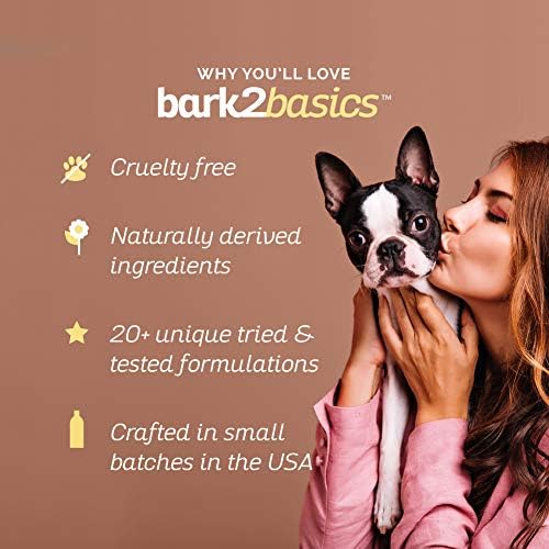 Bark2Basics Honey & Almond Dog Shampoo, 1 Gallon | Unique Herbal Blend, Finest Natural Ingredients, Handcrafted, Protects and Repairs the Skin and Coat