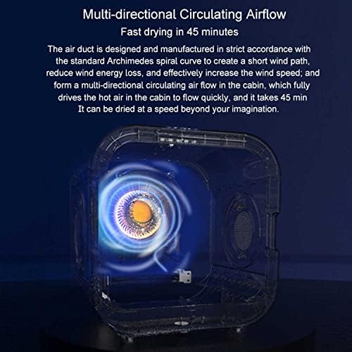 Cat Hair Dryer Box for Grooming, Fast Drying, Adjustable Temperature and Time,Bottom-Up Blowing and 360 Degree Warm Wind Cycle,Suitable for Cats and Small Dog Teddy, Corgi, Pomeranian