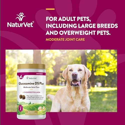 NaturVet Moderate Joint Care with Chondroitin & MSM, Dogs & Cats, 240ct