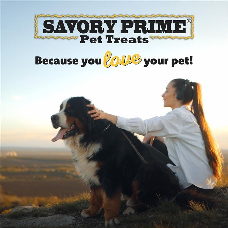 Savory Prime Duck Jerky Dog Treats, Made with 100% Real Duck Breast, Farm Raised, Healthy, Easily Digestible, High Protein, Satisfies Dog's Urge to Chew, 1 Pound (Pack of 1)