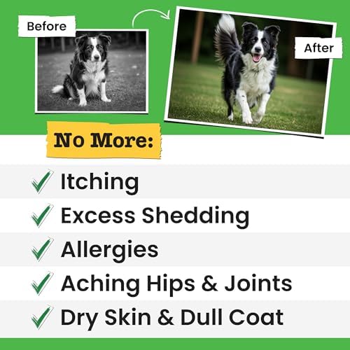 Omega 3 Fish Oil for Dogs - Made with Wild Alaskan Salmon Oil