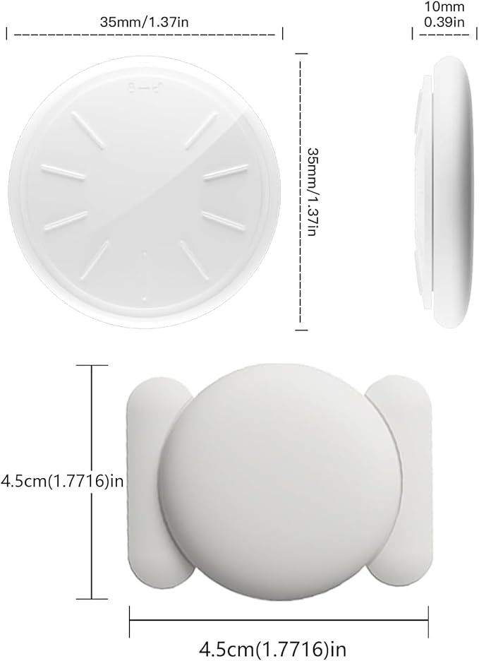 Car GPS Tracking Device for Vehicles, 1PCS Real Time GPS Tracker for Car Work with Find My (iOS Only),Hidden Mini Car GPS Tracker,No Monthly Fee (White Tracker, White Magnetic Case)