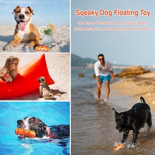 Tough Dog Toys, Dog Toys for Aggressive Chewers Large Breed Dogs, Hot Dog Dog Chew Toy Durable Dog Toys for Large Dogs Dog Extreme Chew Toys Indestructible