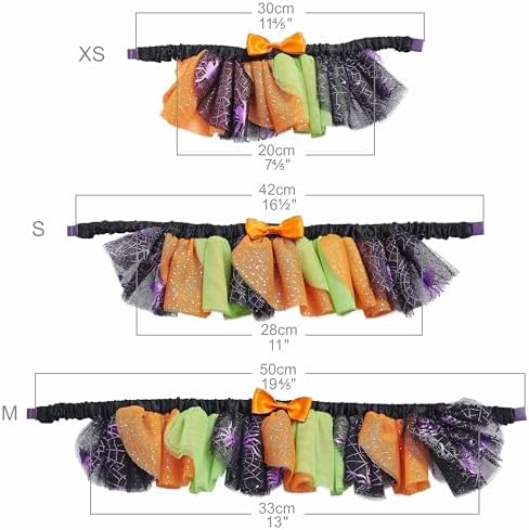 Blueberry Pet Halloween Party Adjustable Breakaway Costume Dog Collar in Cool Tone, X-Small