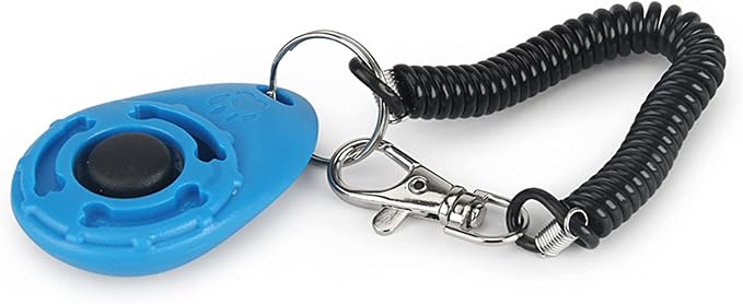 Dog Training Clicker with Wrist Strap, 2 Pack, Green & Orange