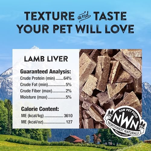 Northwest Naturals Raw Rewards Freeze-Dried Lamb Liver Treats - 3oz