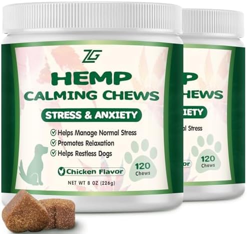 Calming Chews for Dogs, Dog Calming Chews - 2 Packs
