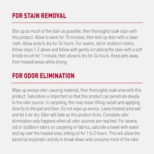 Nature’s Miracle Advanced Cat Stain & Odor Eliminator, Severe Mess, 1 gal