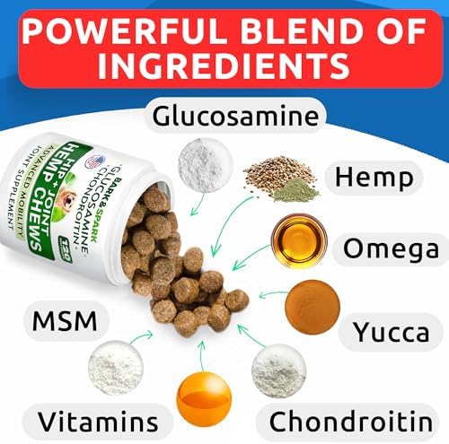 Advanced Joint Hemp Chews for Dogs Mobility - Hip&Joint Pain Relief Treats