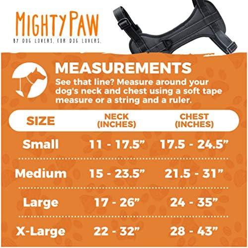 Mighty Paw Dog Car Harness, No-Pull Front Leash Attachment, L