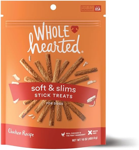 WholeHearted by Petco Grain Free Soft and Chewy Chicken Recipe Dog Stick Treats 16 oz
