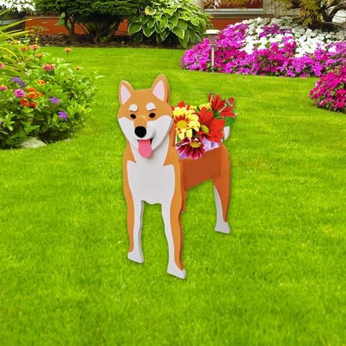 Shiba Inu Dog Planter Pots, Animal Shaped Flower Pot