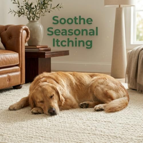 Salmon Oil for Dogs, Omega-3 Fish Oil Soft Chews for Healthy Skin & Shiny Coat, Itch & Shedding Support with DHA, Kelp & Biotin, Chicken Flavor