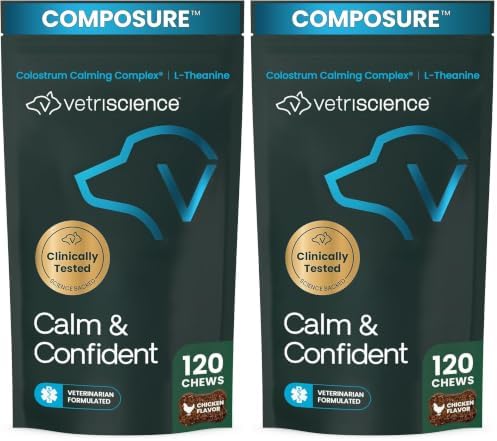 VetriScience Calm & Confident Chews, 120-Pack, 120 Count