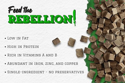 Freeze Dried Bison Liver Dog Treats, USA Made, 3oz