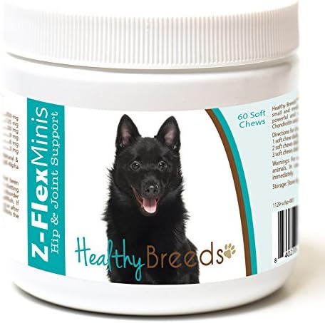 Healthy Breeds Schipperke Z-Flex Minis Hip and Joint Support Soft Chews 60 Count