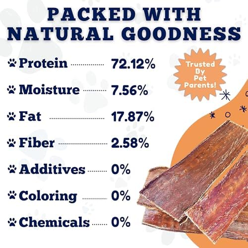 Amazing Dog Treats - Beef Esophagus Jerky for Dogs (5-6 Inch - 25 Pc/Pack) - Gullet Dog Chews