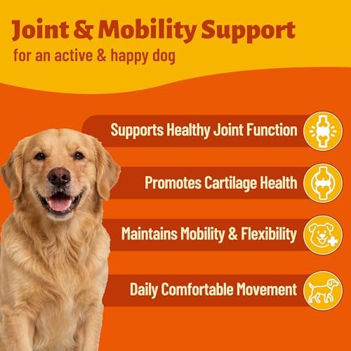 330 Bites Collagen Chews - Dogs Vitamins and Supplements 7.76oz | Dog Joint Supplement with Hydrolyzed Collagen, Glucosamine,Vitamin C & Hyaluronic Acid for Dogs - Joint, Skin & Coat Health