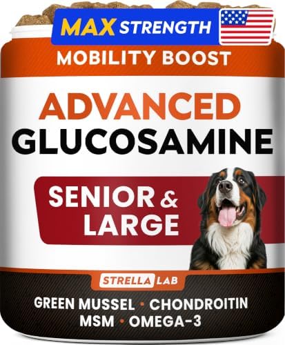 Advanced Glucosamine for Dogs, Collagen&Green Lipped Mussel - Joint Health