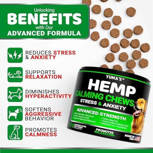 (2 Pack) Hemp Calming Chews for Dogs, 2-Pack, 340 Ct