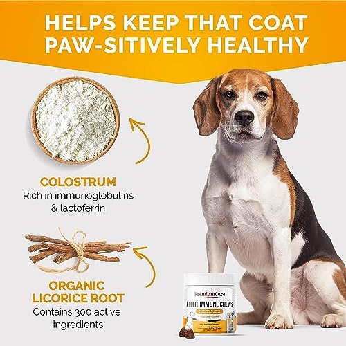Itch Relief for Dogs - Allergy Chews for Dogs Anti Itch 120 Chews