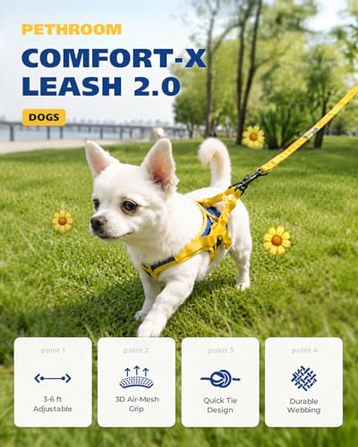 PETHROOM Comfort Leash 2.0, Pet Leash, 6FT Adjustable