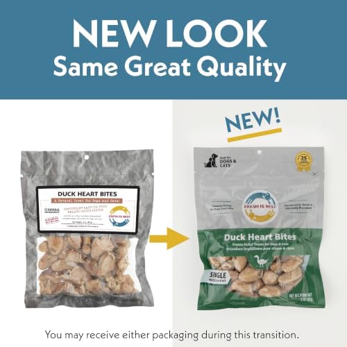 Fresh Is Best Duck Heart Freeze Dried Dog Treats – High-Protein Bites