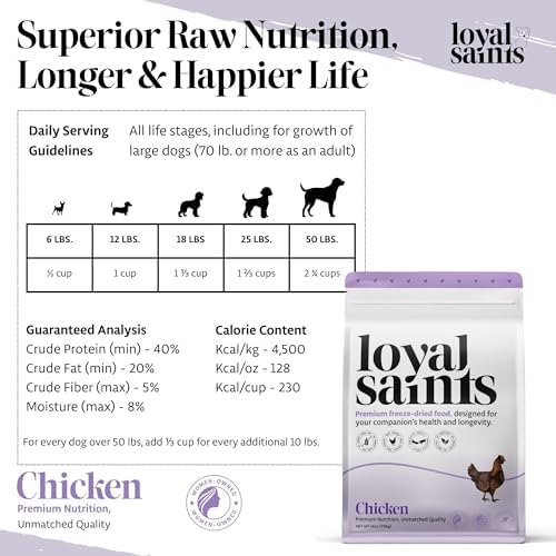 Human Grade Freeze-Dried Raw Dog Food - Cage-Free Chicken, 14oz