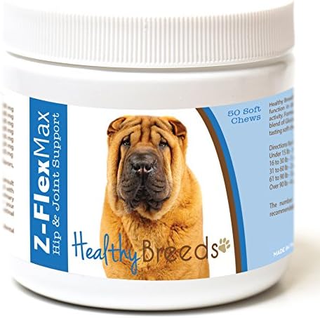 Healthy Breeds Chinese Shar Pei Z-Flex Max Hip and Joint Soft Chews 50 Count