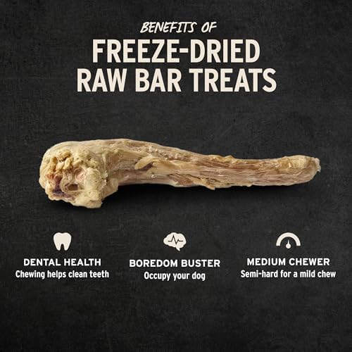 Vital Essentials Freeze-Dried Raw Turkey Neck Dog Treat & Natural Chew, 2-Pack | Single Ingredient Dog Treat for Medium Chewers | Made in USA