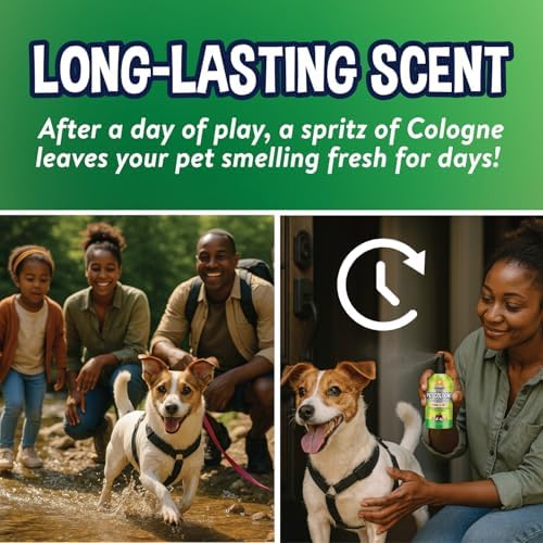 Bodhi Dog Premium Dog Cologne - Deodorizing Dog Perfume & Conditioner for Dogs & Cats - Natural Long Lasting Spray - Keeps Pets Fresh All Day - Gentle & Safe Formula, Made in USA (Fresh Apple 4 Fl Oz)