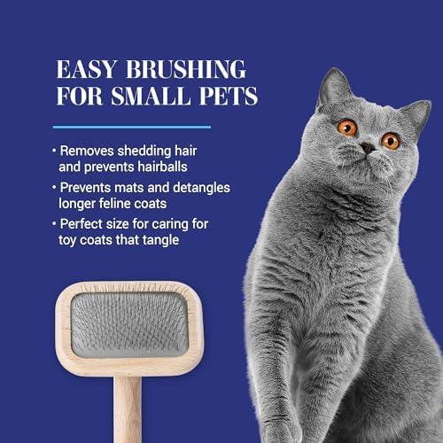 Chris Christensen Mark I Slicker Brush for Dogs, X-Small, Stainless Steel, Brown