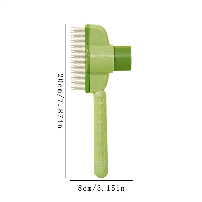 Pet Flea Comb for Cats & Dogs, Stainless Steel, Black